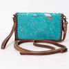 ADBG485 American Darling Braided Cowhide Leather Organiser Bag