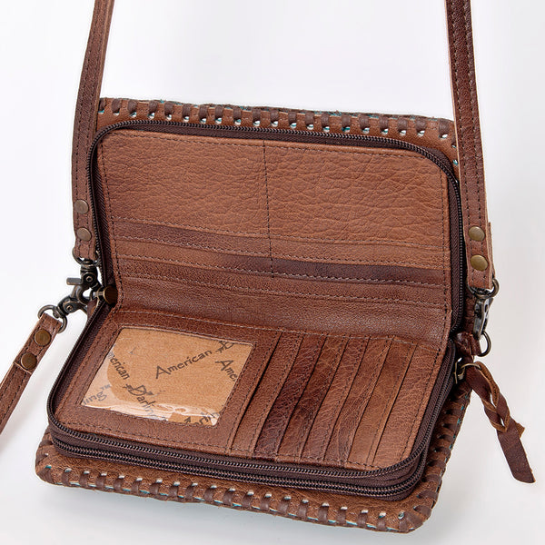 ADBG485 American Darling Braided Cowhide Leather Organiser Bag
