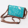 ADBG485 American Darling Braided Cowhide Leather Organiser Bag