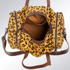 ADBG254 American Darling Duffel Bag - Handcrafted Hair-On Cowhide & Genuine Leather Travel Bag