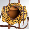 ADBG254 American Darling Duffel Bag - Handcrafted Hair-On Cowhide & Genuine Leather Travel Bag