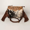 ADBG402 American Darling Hand Tooled Leather Hair-On Small Cross body Bag