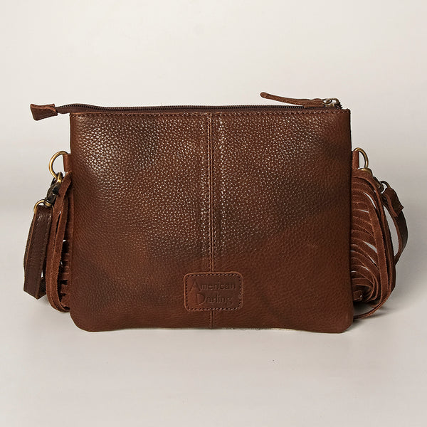 ADBG402 American Darling Hand Tooled Leather Hair-On Small Cross body Bag