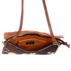 ADBGD103 American Darling Hand Tooled Floral & Hair-On Cowhide Leather Envelope Crossbody