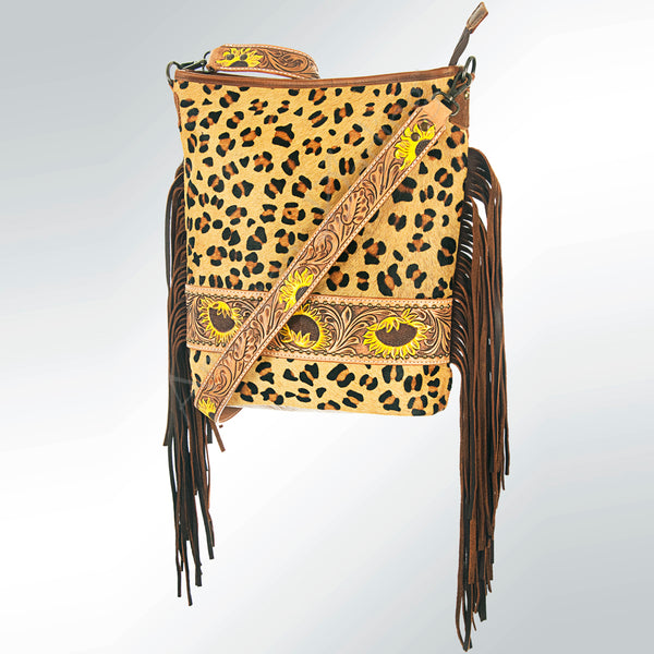 ADBG316 American Darling Hand Tooled Leather Large Cross body Bag