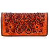 ADBG486 American Darling Hand Tooled Floral Leather Western Wallet Bag