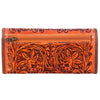 ADBG486 American Darling Hand Tooled Floral Leather Western Wallet Bag