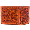 ADBG486 American Darling Hand Tooled Floral Leather Western Wallet Bag