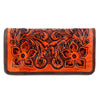 ADBG486 American Darling Hand Tooled Floral Leather Western Wallet Bag