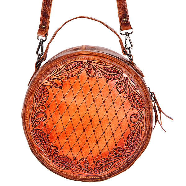 ADBG463 American Darling Hand Tooled Leather Canteen Bag
