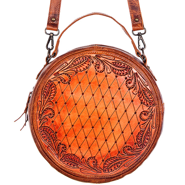 ADBG463 American Darling Hand Tooled Leather Canteen Bag