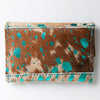 LC-ADBGZ141 Hair-On Cowhide Coin Purse - Western Leather Mini Wallet