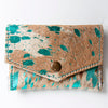 LC-ADBGZ141 Hair-On Cowhide Coin Purse - Western Leather Mini Wallet
