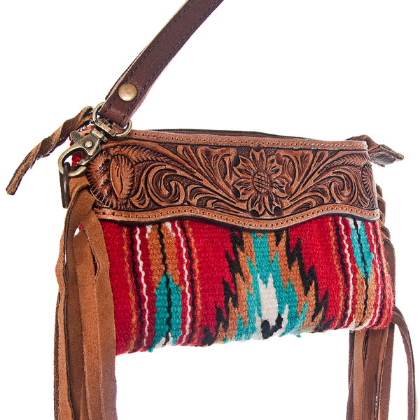 LC-ADBGZ157 Wrislet Genuine Western Leather Women Bag