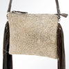 ADBG109 American Darling Hair-On Cowhide Leather Western Crossbody Bag with Fringes