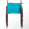 ADBG109 American Darling Hair-On Cowhide Crossbody Bag with Long Leather Fringe