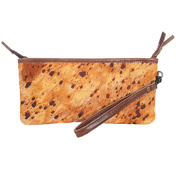 ADBG344 American Darling Hair-On Cowhide Wristlet Bag
