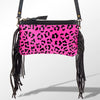 ADBGS142 Mini Crossbody - Hair-On Leather Fringe Bag with Removable Strap