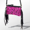 ADBGS142 Mini Crossbody - Hair-On Leather Fringe Bag with Removable Strap