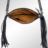 LC-ADBGS142 Hair-On Mini Crossbody - Western Leather Purse with Adjustable Strap