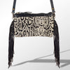 LC-ADBGS142 Hair-On Mini Crossbody - Western Leather Purse with Adjustable Strap