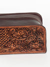 ADBGZ165 Hand Tooled Leather Toiletry Bag - Western Dopp Kit for Travel & Grooming