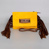 ADBG501 American Darling Small Cross body Bag - Hair-On Cowhide Hand Tooled Floral Leather