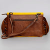 ADBG501 American Darling Small Cross body Bag - Hair-On Cowhide Hand Tooled Floral Leather