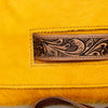 ADBG501 American Darling Small Cross body Bag - Hair-On Cowhide Hand Tooled Floral Leather