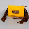 ADBG501 American Darling Small Cross body Bag - Hair-On Cowhide Hand Tooled Floral Leather