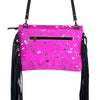 ADBG501 American Darling Small Cross body Bag - Hair-On Cowhide Hand Tooled Floral Leather