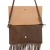 ADBGD116 American Darling Hand Tooled Leather Envelope Crossbody with Fringes