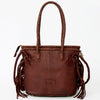 ADBGD117 American Darling Hair-On Cowhide Tote Bag with Fringes & Braided Handles
