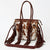 ADBGD117 American Darling Hair-On Cowhide Tote Bag with Fringes & Braided Handles