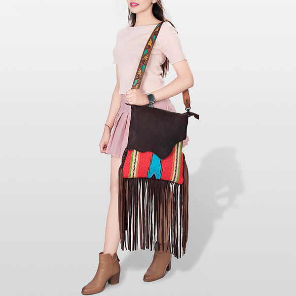 LC-ADBGZ175E Messenger Genuine Western Leather Women Bag