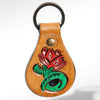 LC-ADKR154 Hand Tooled Genuine Leather Keyring