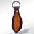 LC-ADKR159 Tooled Leather Feather Keyringwarm brown Western Leaf Shape