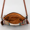 ADBG236 American Darling Handcrafted Cross body Bag with Hand-Woven Saddle Blanket & Fringes