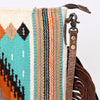 ADBG236 American Darling Western Cross body Bag with Saddle Blanket & Fringes