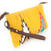 ADBG344 American Darling Western Leather Wristlet Bag with Hand Woven Saddle Blanket