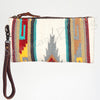 ADBG344 American Darling Aztec Saddle Blanket Western Style Wristlet Clutch Bag