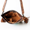 ADBG496 American Darling Hand Tooled Floral & Hand Woven Saddle Blanket Western Clutch Bag