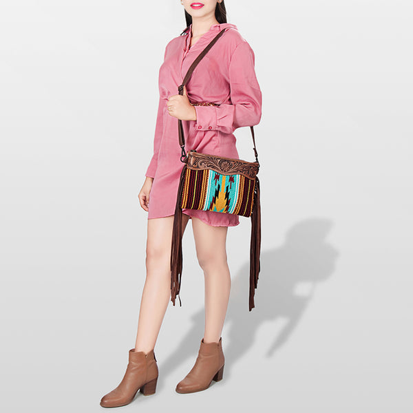 LC-ADBGZ184DCrossbody Genuine Western Leather Women Bag Becca