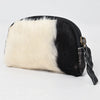 ADBG444 Hair-On Cowhide Leather Coin Purse Western Mini Zip Wallet