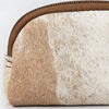 ADBG444 Hair-On Cowhide Leather Coin Purse Western Mini Zip Wallet