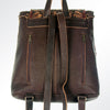 LC-ADBGZ101CHE Leopard Print Cowhide Backpack with Floral Tooled Leather Flap - Western Chic