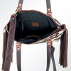 LC-ADBGI103B Tote Hand Tooled Genuine Western Leather Women Bag