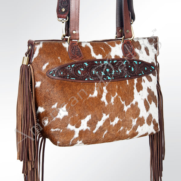 LC-ADBGI103B Tote Hand Tooled Genuine Western Leather Women Bag