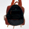 ADBGI109 Western Hair-On Hide Leather Backpack - Genuine Cowhide with Conchos & Fringe Ties