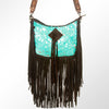 LC-ADBGZ187TRQ Crossbody Hair On Genuine Western Leather Women Bag